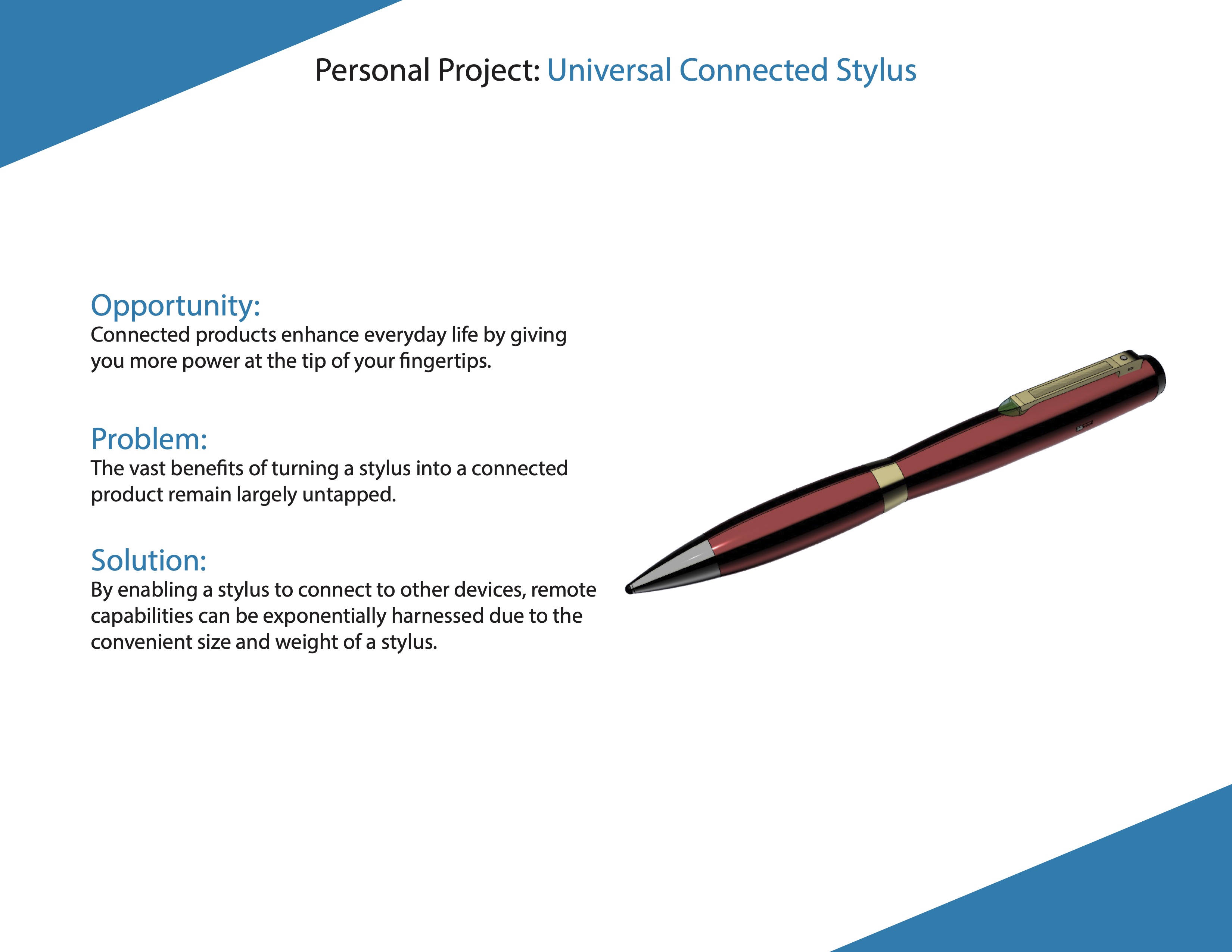 Universal Connected Pen Stylus